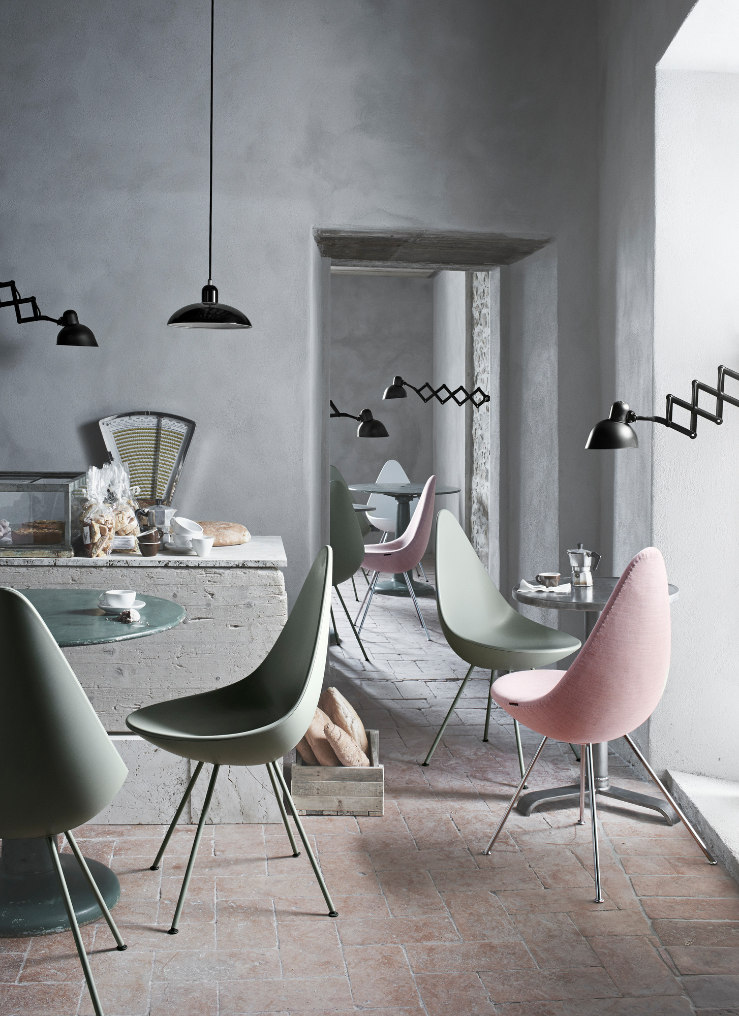 6718 Scherenleuchte KAISER idell SCHWARZ MATT Fritz Hansen